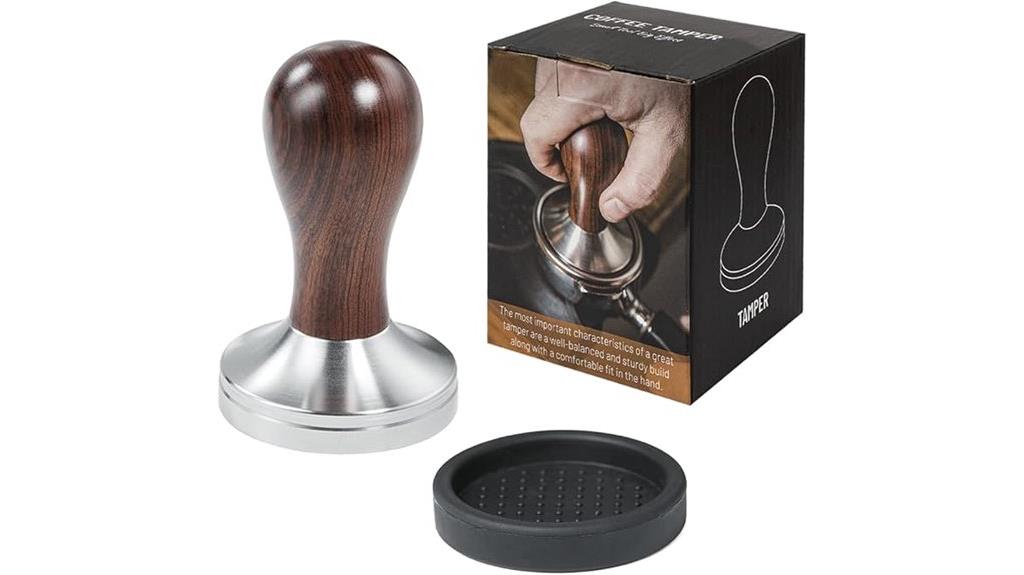 stainless steel wooden tamper