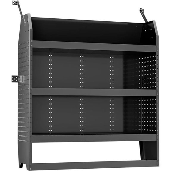 3-Shelf Steel Van Storage Rack for Ford & RAM