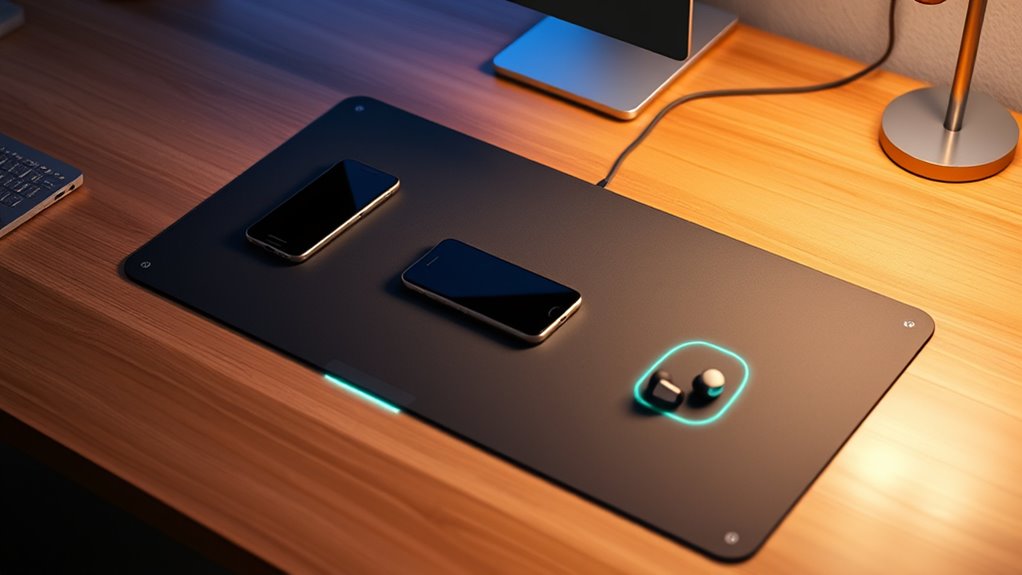top wireless charging desk mats