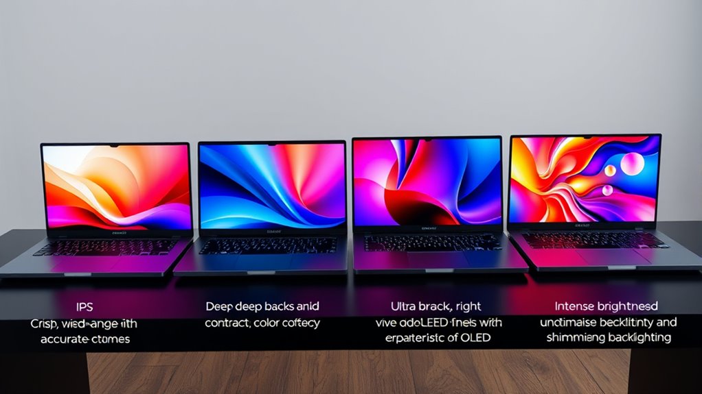 types of laptop displays