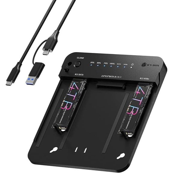 ICY BOX USB-C NVMe/SATA SSD Docking Station